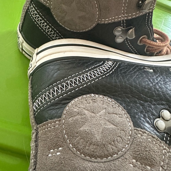 Black Leather Converse Chuck Taylor - Picture 4 of 5